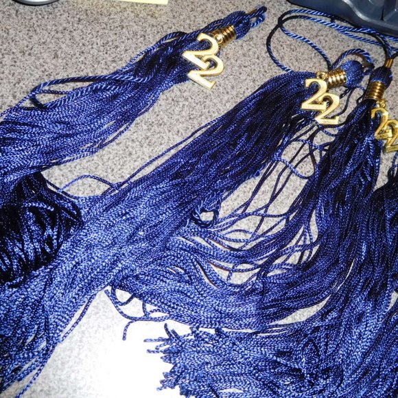 2022 MOTAR BOARD TASSLE GRADUATION NAVY BLUE TASSEL TASSLE JOSTENS - Picture 5 of 5